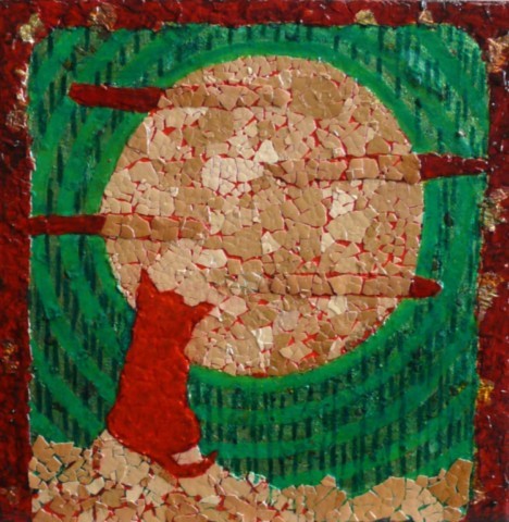 Chat au clair de lune